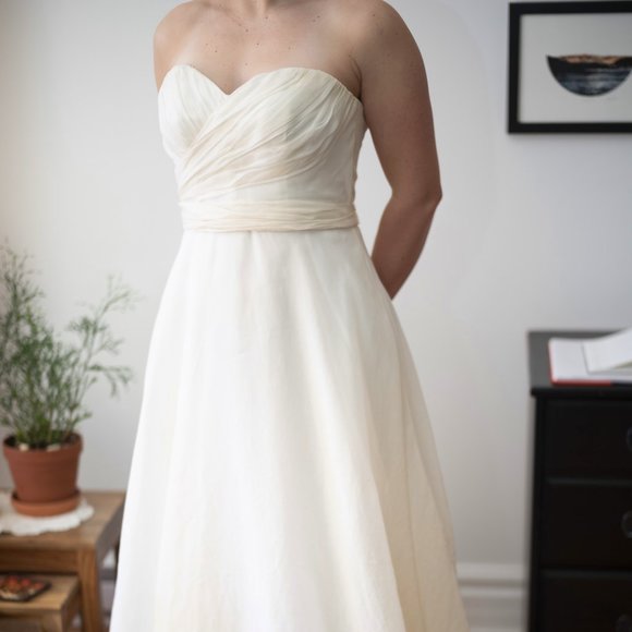 Strapless Wedding Dress (Theia Couture) - Picture 1 of 11